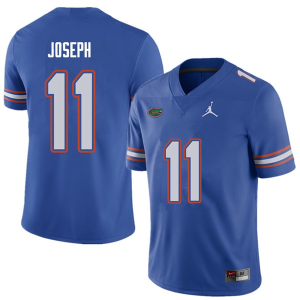 Jordan Brand Men #11 Vosean Joseph Florida Gators College Football Jerseys Royal
